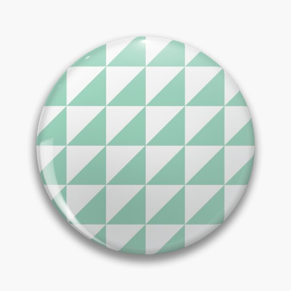 Item preview, White And Mint Triangle Mosaic Pattern designed and sold by pattern-archive.