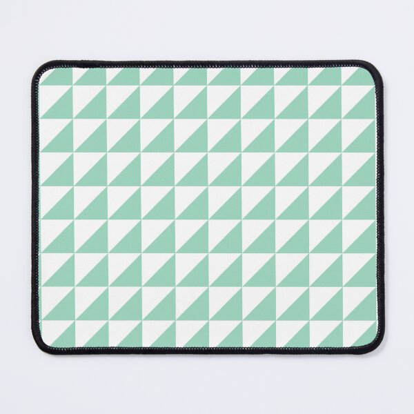 Item preview, White And Mint Triangle Mosaic Pattern designed and sold by pattern-archive.