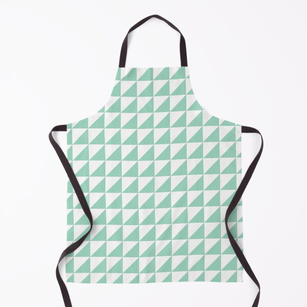 Item preview, White And Mint Triangle Mosaic Pattern designed and sold by pattern-archive.