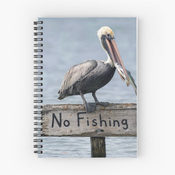 Item preview, Pelican on a No Fishing Sign designed and sold by Maria Dryfhout.