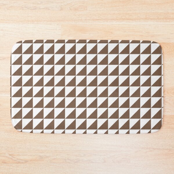 Item preview, White And Mocha Triangle Mosaic Pattern designed and sold by pattern-archive.