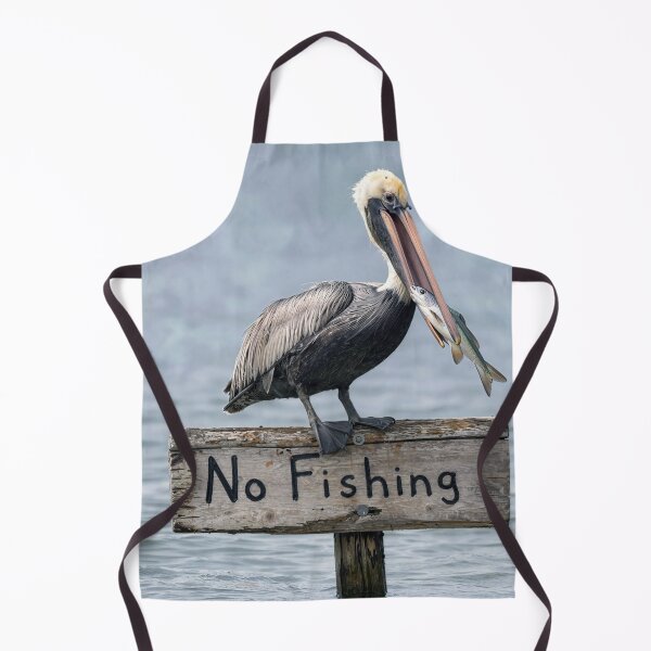 Item preview, Pelican on a No Fishing Sign designed and sold by Maria Dryfhout.