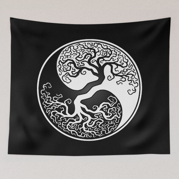 Artikelvorschau, Yin-Yang-Baum Schwarz-Weiß entworfen und verkauft von JeffBartels.