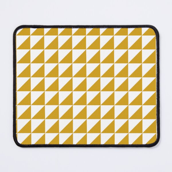 Item preview, White And Mustard Triangle Mosaic Pattern designed and sold by pattern-archive.