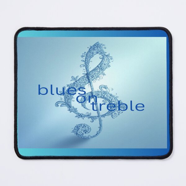 Item preview, Blues On Treble Clef designed and sold by BrightrDayMusicArt.