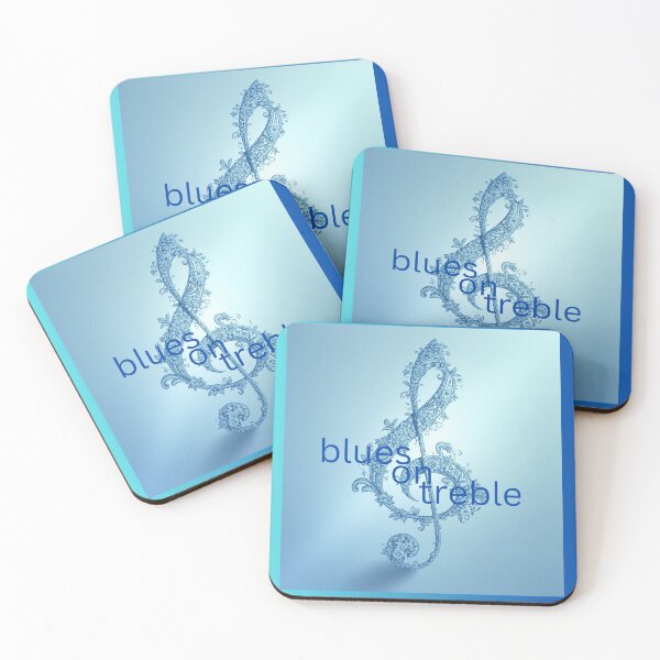 Item preview, Blues On Treble Clef designed and sold by BrightrDayMusicArt.