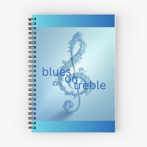 Item preview, Blues On Treble Clef designed and sold by BrightrDayMusicArt.