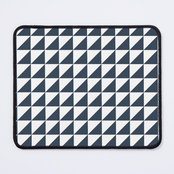 Item preview, White And Navy Triangle Mosaic Pattern designed and sold by pattern-archive.