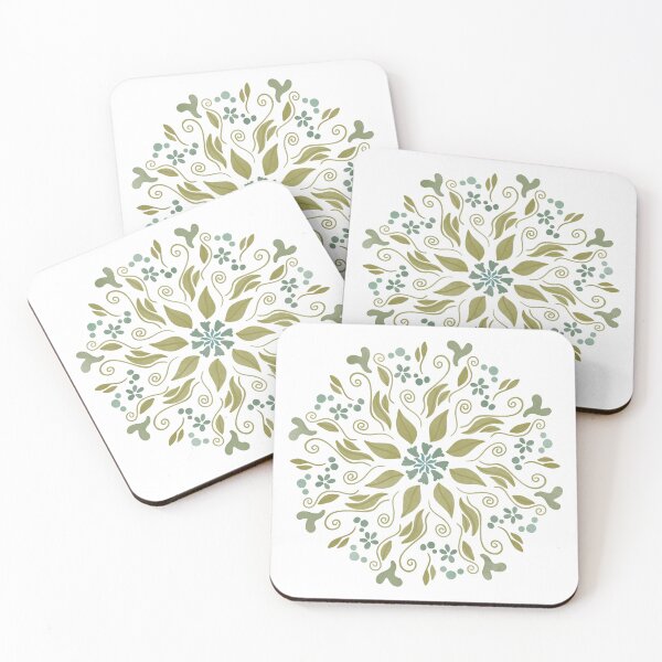 Item preview, Hand-Drawn Scandinavian Folk Art Mandala designed and sold by WEBiC-ART Creative Studio.