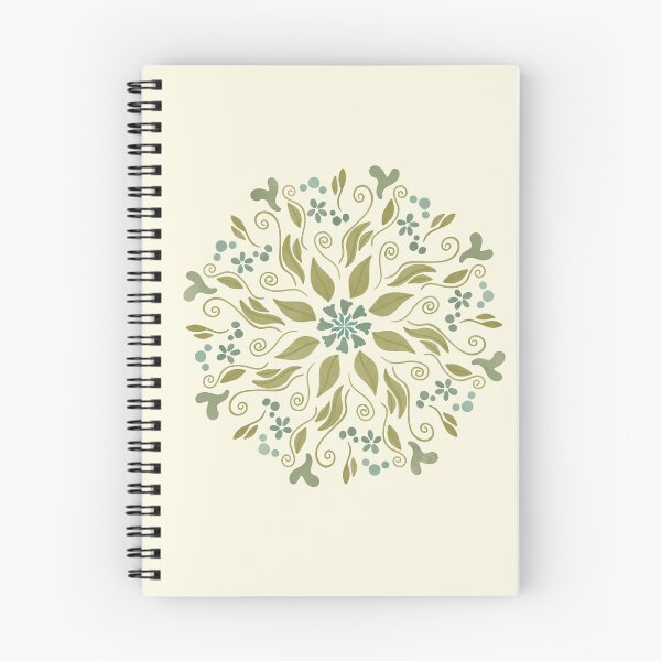 Item preview, Hand-Drawn Scandinavian Folk Art Mandala designed and sold by WEBiC-ART Creative Studio.