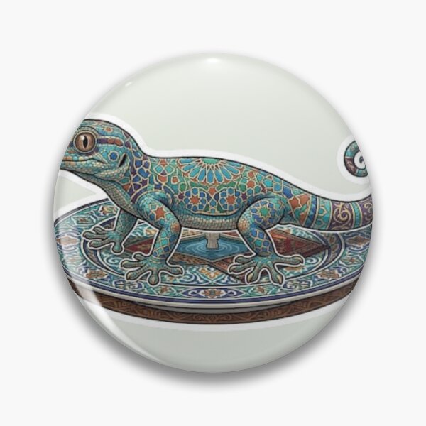 Item preview, Moroccan Zellij Lizard Sticker - Boho Mosaic Gecko Art designed and sold by MorcVibe.