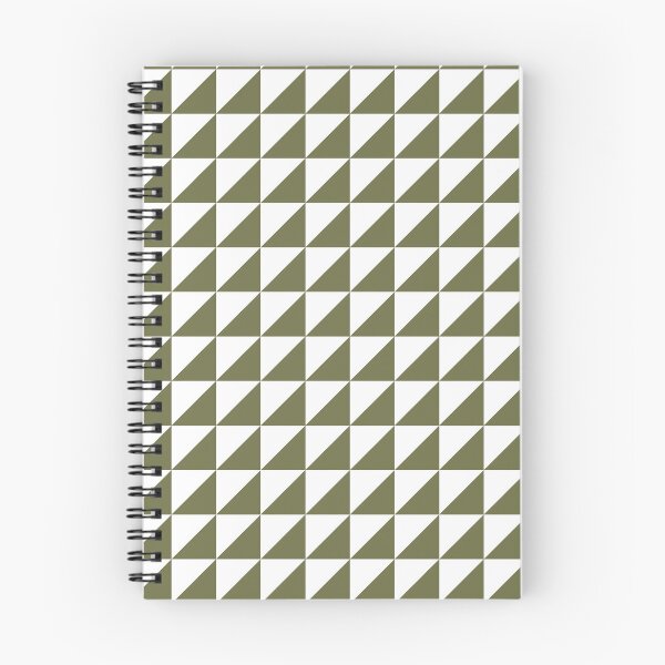 Item preview, White And Olive Triangle Mosaic Pattern designed and sold by pattern-archive.