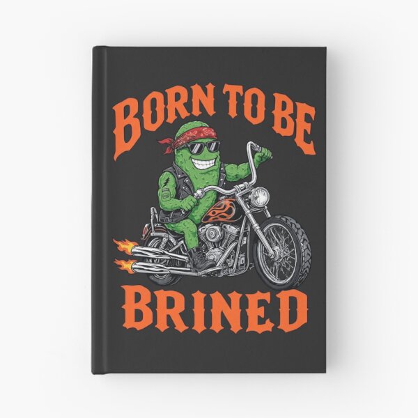 Item preview, Born To Be Brined Funny Biker Pickle designed and sold by DigitalGlade.