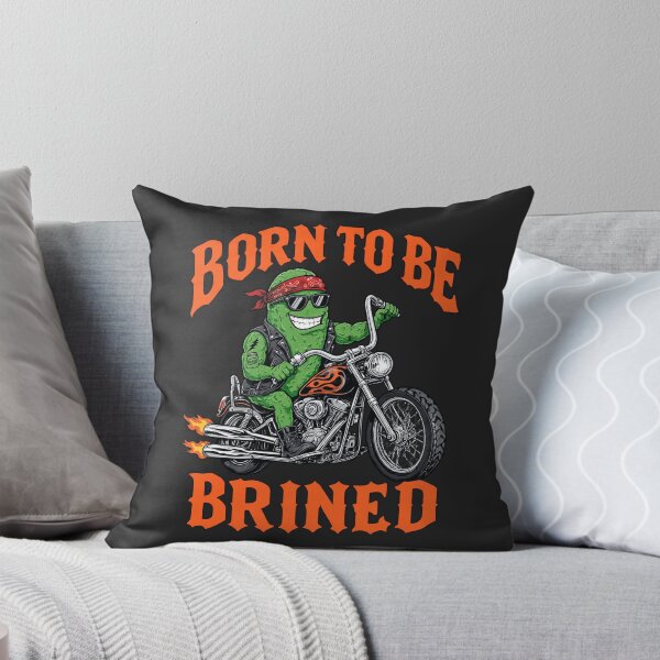 Item preview, Born To Be Brined Funny Biker Pickle designed and sold by DigitalGlade.