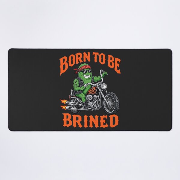 Item preview, Born To Be Brined Funny Biker Pickle designed and sold by DigitalGlade.