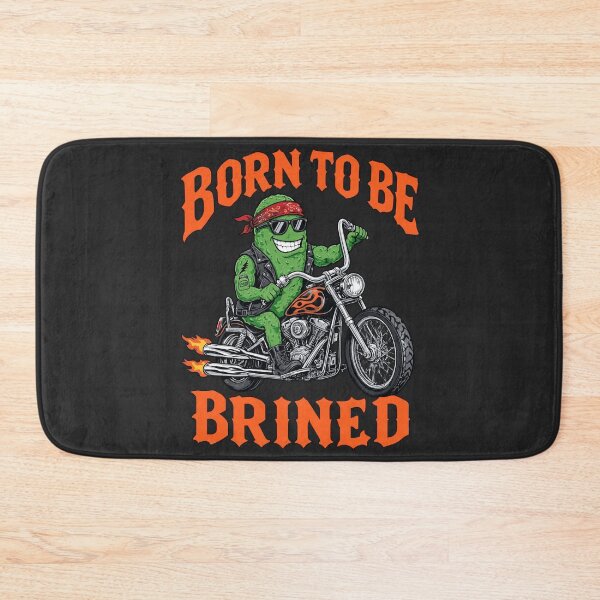 Item preview, Born To Be Brined Funny Biker Pickle designed and sold by DigitalGlade.
