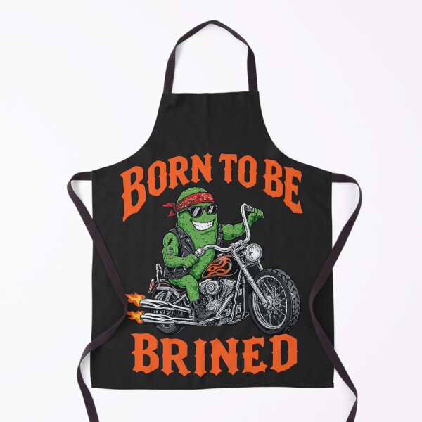 Item preview, Born To Be Brined Funny Biker Pickle designed and sold by DigitalGlade.