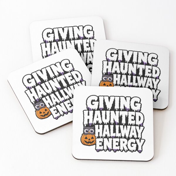 Item preview, Funny Halloween Owl Sticker | Giving Haunted Hallway Energy | Spooky Gift designed and sold by Gremlin Hours.