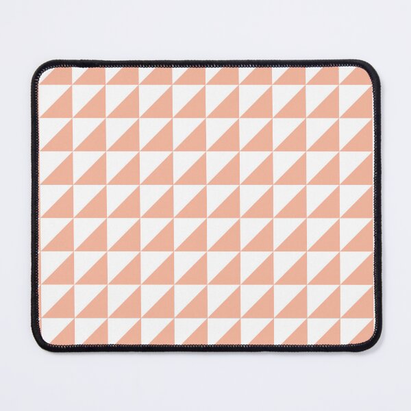 Item preview, White And Peach Triangle Mosaic Pattern designed and sold by pattern-archive.