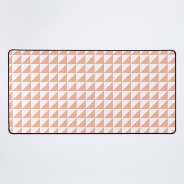 Item preview, White And Peach Triangle Mosaic Pattern designed and sold by pattern-archive.