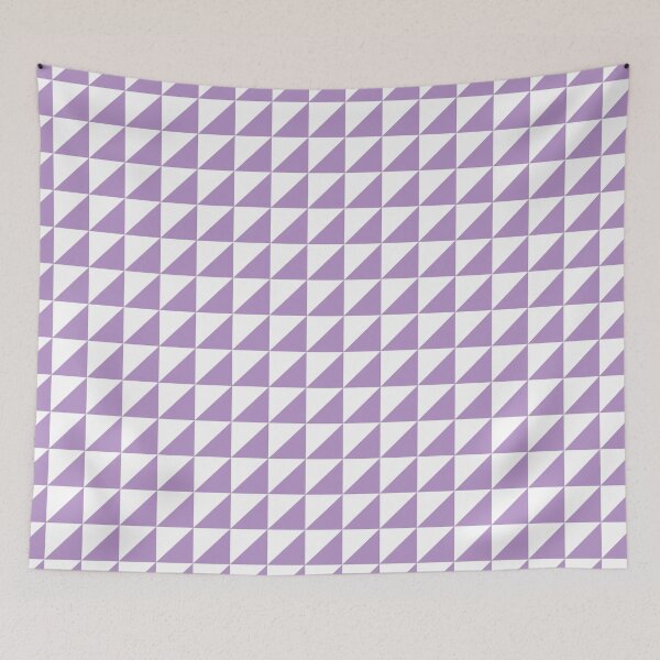 Item preview, White And Purple Triangle Mosaic Pattern designed and sold by pattern-archive.