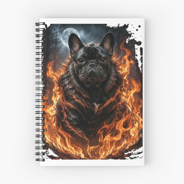 Item preview, Black French Bulldog as Fire Wolf Fantasy Frenchie designed and sold by shallia.