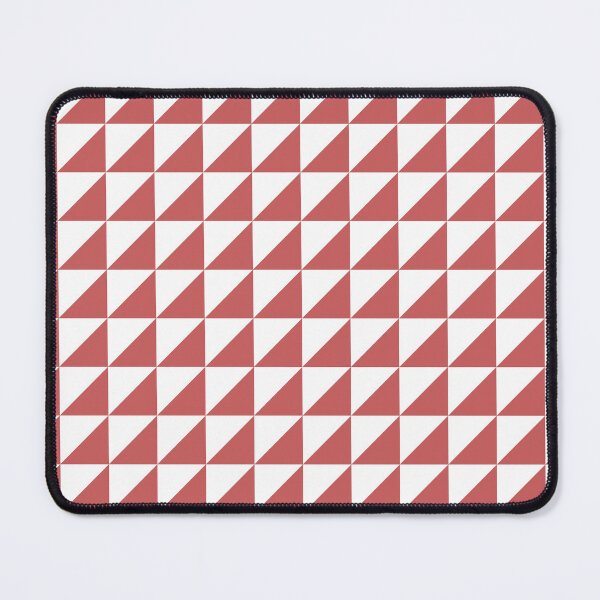 Item preview, White And Pastel Red Triangle Mosaic Pattern designed and sold by pattern-archive.