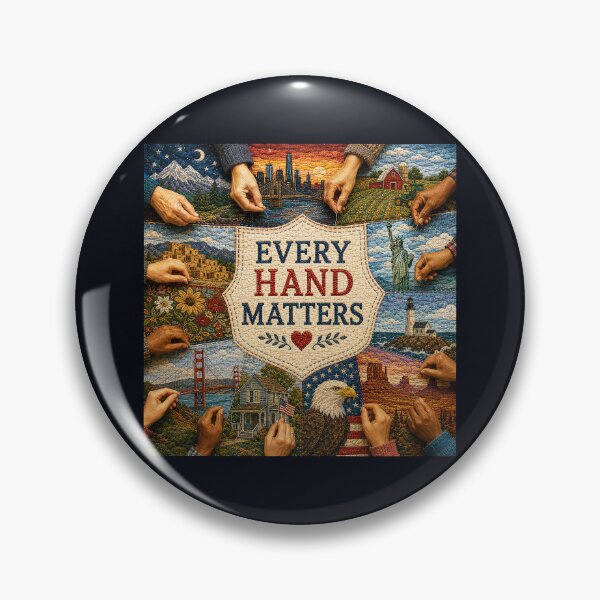 Item preview, ✂️ STITCHED TOGETHER COLLECTION ✂️- ❤️ - Every Hand Matters designed and sold by WheelieGdArt.