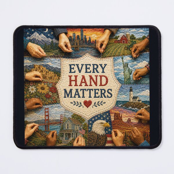 Item preview, ✂️ STITCHED TOGETHER COLLECTION ✂️- ❤️ - Every Hand Matters designed and sold by WheelieGdArt.