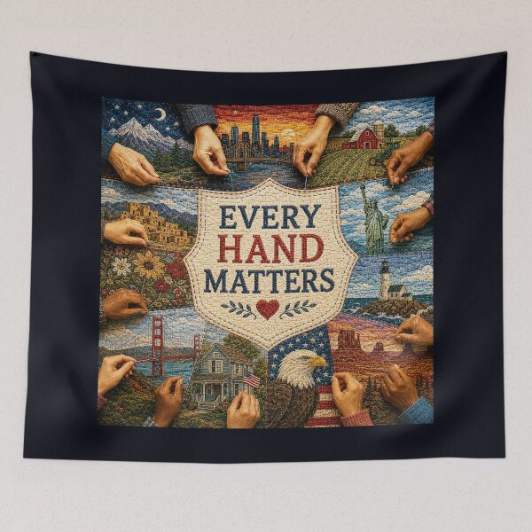 Item preview, ✂️ STITCHED TOGETHER COLLECTION ✂️- ❤️ - Every Hand Matters designed and sold by WheelieGdArt.