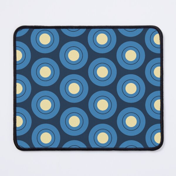 Item preview, Blue circles with yellow accent on blue background designed and sold by Chantal creates.