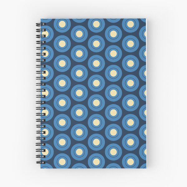 Item preview, Blue circles with yellow accent on blue background designed and sold by Chantal creates.