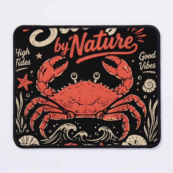 Item preview, Salty By Nature Retro Crab designed and sold by JasKei-Designs.