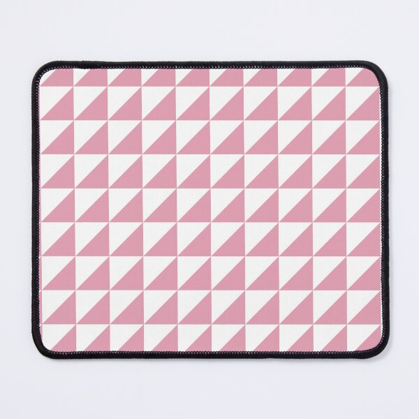Item preview, White And Rose Triangle Mosaic Pattern designed and sold by pattern-archive.