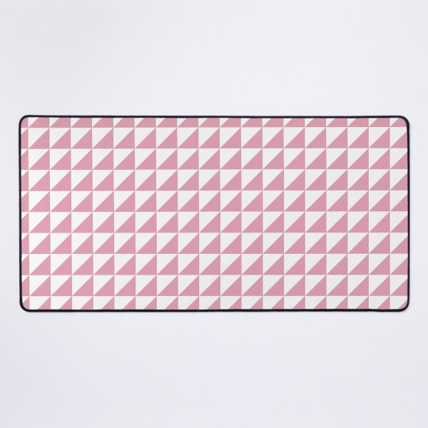 Item preview, White And Rose Triangle Mosaic Pattern designed and sold by pattern-archive.