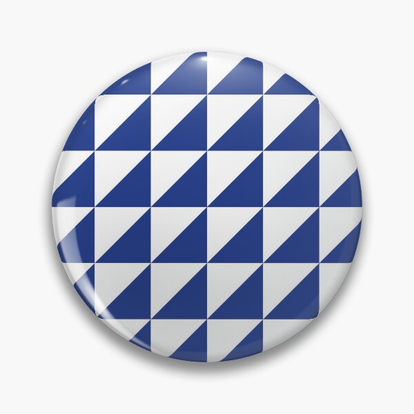 Item preview, White And Royal Blue Triangle Mosaic Pattern designed and sold by pattern-archive.