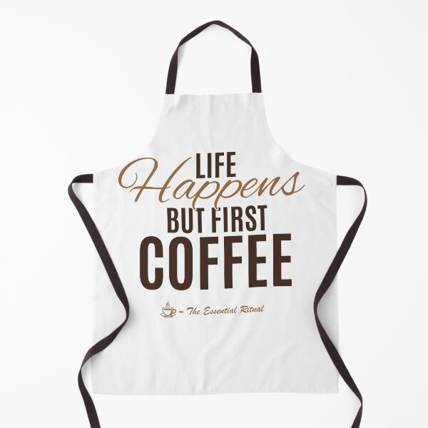 Item preview, Life Happens But First Coffee Funny Coffee Lover Quote designed and sold by CH-4TEE.
