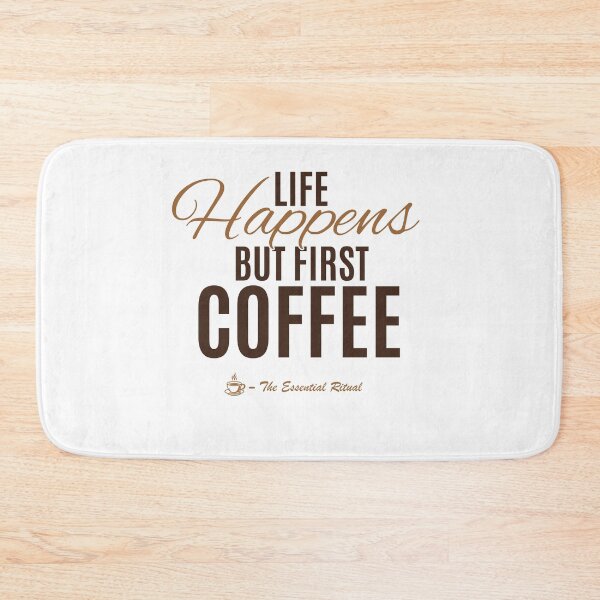 Item preview, Life Happens But First Coffee Funny Coffee Lover Quote designed and sold by CH-4TEE.