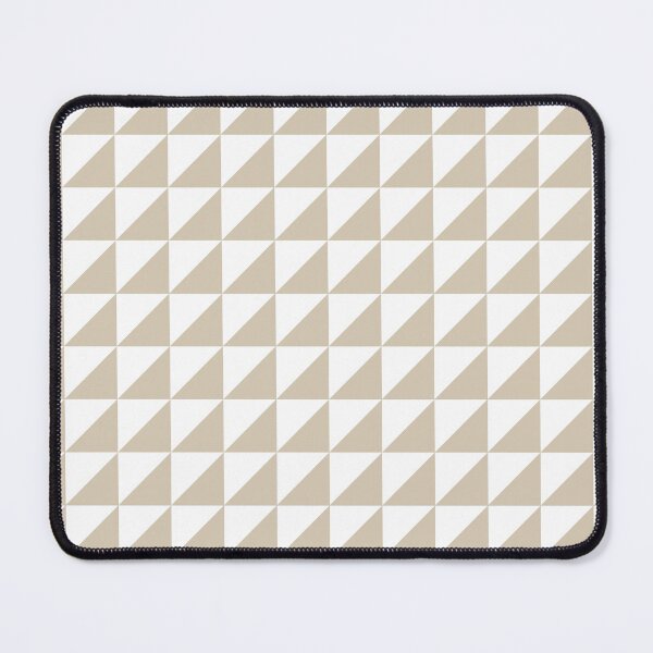 Item preview, White And Sand Triangle Mosaic Pattern designed and sold by pattern-archive.
