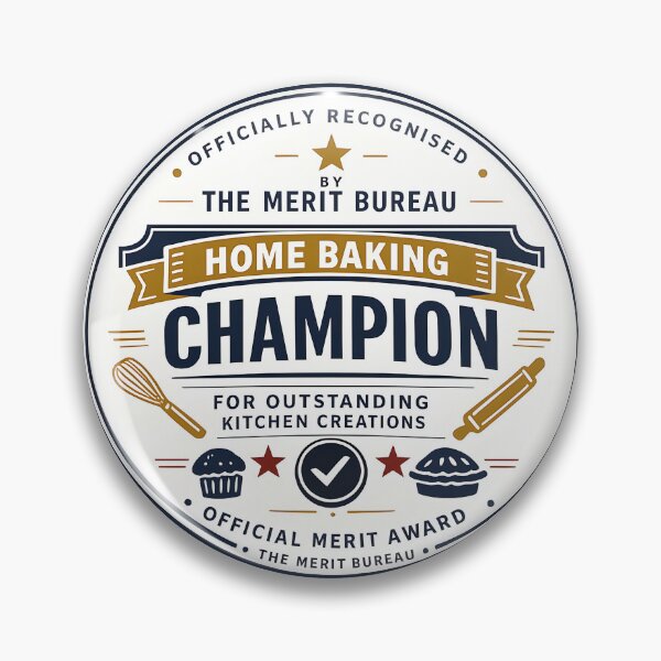 Item preview, Home Baking Champion Gift | Funny Baker Award for Baking Lovers designed and sold by TheMeritBureau.