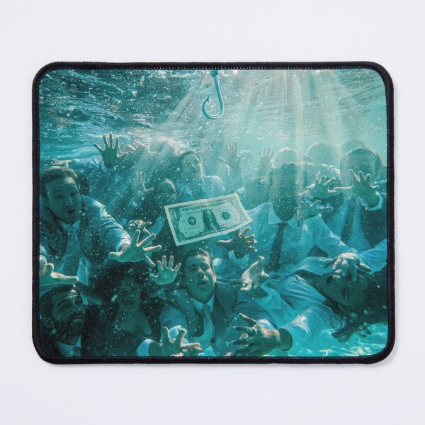 Item preview, Money Bait People – Underwater Temptation Surreal Art designed and sold by TheLordsofD.