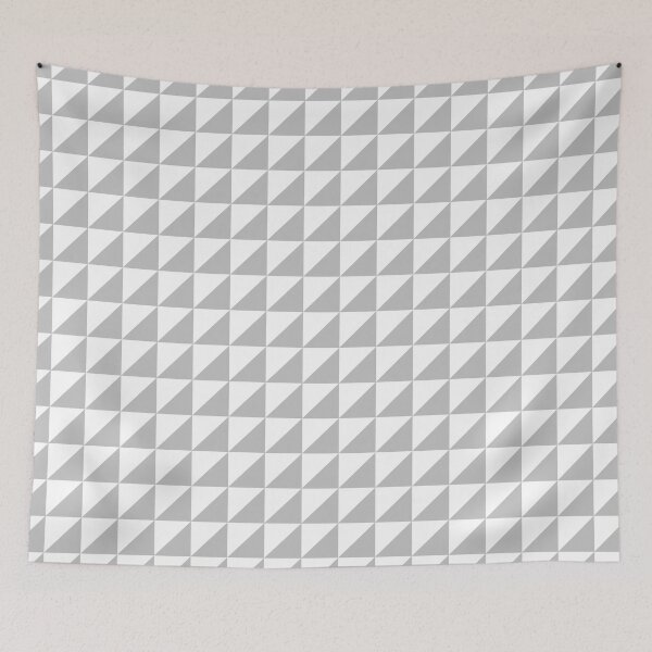 Item preview, White And Silver Triangle Mosaic Pattern designed and sold by pattern-archive.
