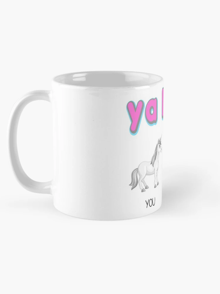 Thumbnail 5 of 6, Coffee Mug, ya basic, ur basic, youre basic, basic, unicorn designed and sold by NostalgicSpirit.