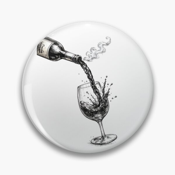 Item preview, intage Wine Pour Illustration designed and sold by NucciCollective.