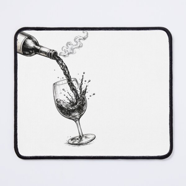Item preview, intage Wine Pour Illustration designed and sold by NucciCollective.