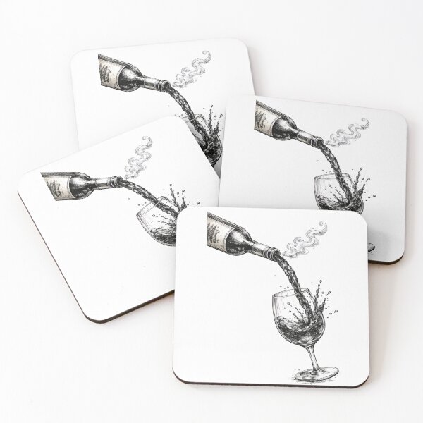Item preview, intage Wine Pour Illustration designed and sold by NucciCollective.