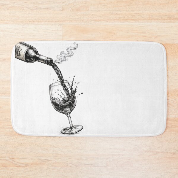 Item preview, intage Wine Pour Illustration designed and sold by NucciCollective.