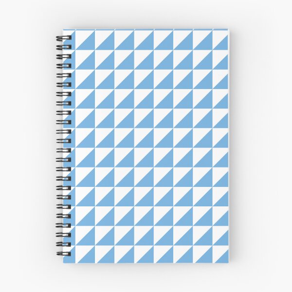 Item preview, White And Sky Blue Triangle Mosaic Pattern designed and sold by pattern-archive.