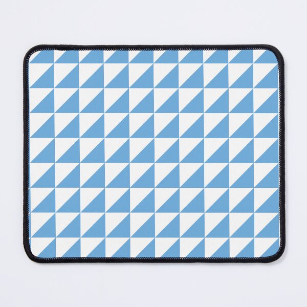 Item preview, White And Sky Blue Triangle Mosaic Pattern designed and sold by pattern-archive.