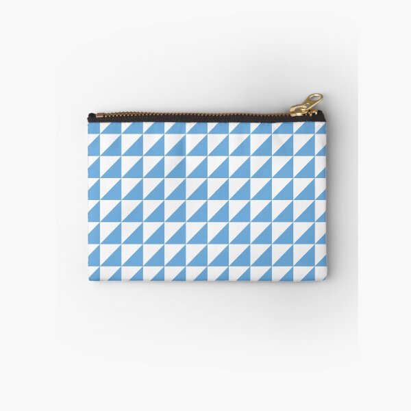 Item preview, White And Sky Blue Triangle Mosaic Pattern designed and sold by pattern-archive.